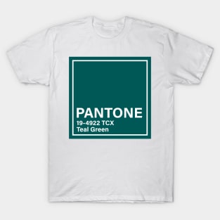 pantone 19-4922 TCX Teal Green T-Shirt